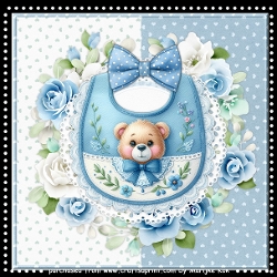 New Baby Boy Bib Mini Kit