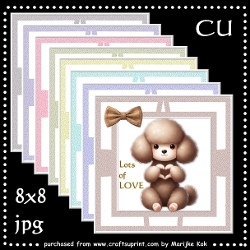 CU   Cute Toppers   8x8