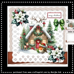 Cute Christmas House 7x7