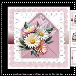 Envelope Daisies Mini Kit