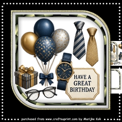 Birthday Gentleman Mini Kit 7x7