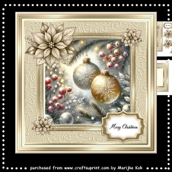 Classic Christmas Baubles 7x7 Mini Kit
