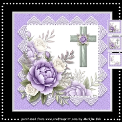 Sympathy Peonies 7x7