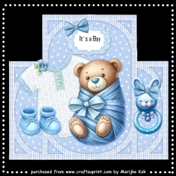 Shaped  Topper New Baby Boy Mini Kit