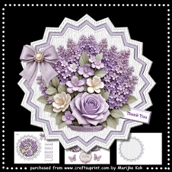 Shaped TopperLavender Flowers Mini Kit
