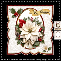 Classic Topper Christmas Poinsettia  Mini Kit