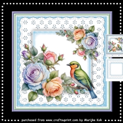 cup1461289_936 - Bird And Roses  Mini Kit