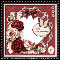 Ruby Anniversary Mini Kit 8x8