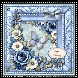 Mixed Flowers 8x8