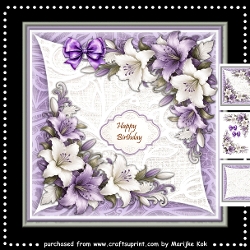 Lilies and Lace  7x7 Mini Kit