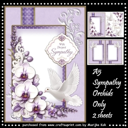 A5 Sympathy Orchids Mini Kit