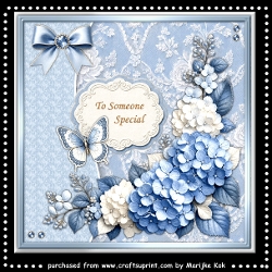 Hydrangeas In Vintage Style Mini Kit