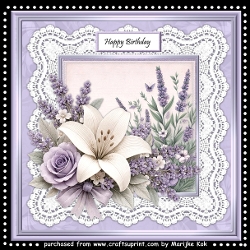 Lavender Beauty & Lace Mini Kit 8x8
