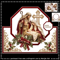 cup1467791_936 - Shaped  Card  Topper  Nativity