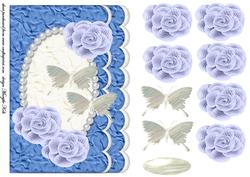 Bleu Lace Roses