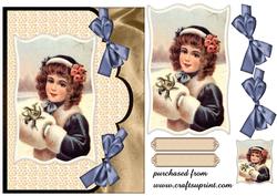 Vintage Snow Girl