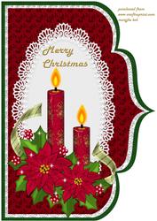 Scallop Edge Merry Christmas
