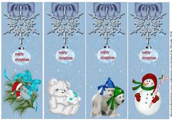 Bookmarks Merry Christmas