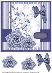 Bright Bleu Flowers