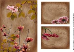Oriental Flowers Background