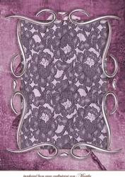 Beautiful Background Purple Lace with Frame