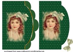 Vintage Girl in Green