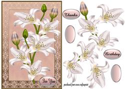 Lilly of the Valley Decoupage