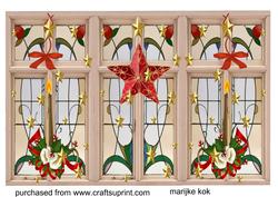 Art Deco Christmas Windows