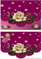 Roses Scallop Edge Envelop