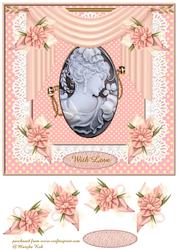 Beautiful Cameo Soft Pink with Love
