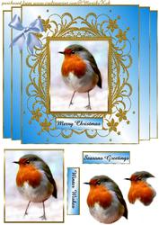 Robin Wishes Merry Christmas