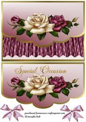 Cream and Purple Envelopcard