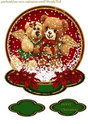 Snowglobe Angel Teddies