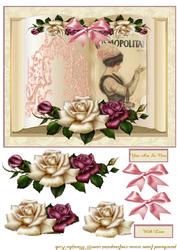 Elegant Vintage Beauty in Cream and Pink