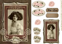 Vintage Lady in Beautiful Dress