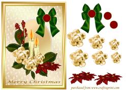 Christmas Flowers and Candles