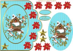 Scallop Christmas Birdhouse