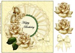 Elegant Cream Roses Beauty