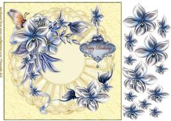 Cream Bleu Winter Beauty Birthday