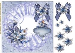 Beauty in Bleu with Bow