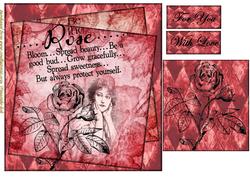 Vintage Be the Rose -