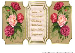 Trifold Antique Roses