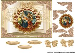 Vintage Nativity Book Design