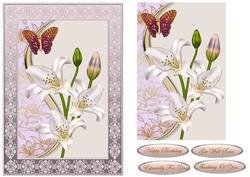 Butterflies and Lillies