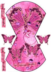 Oriental Pink Wobblecard