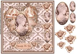 Romantic Cameo Cream Brown Beauty -
