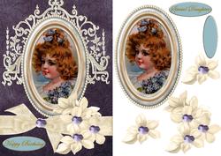 Special Vintage Girl in Bleu