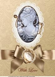 A4 Vintage Cameo in Brown Gold