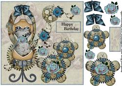 Steampunk in Vintage Bleu