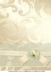 Cream Background Damask Lace